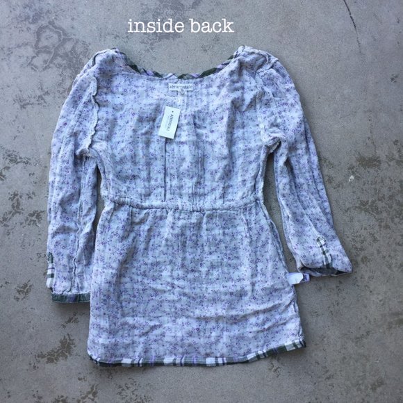 Aeropostale Plaid Cotton Gauze Top NWT - Picture 10 of 10